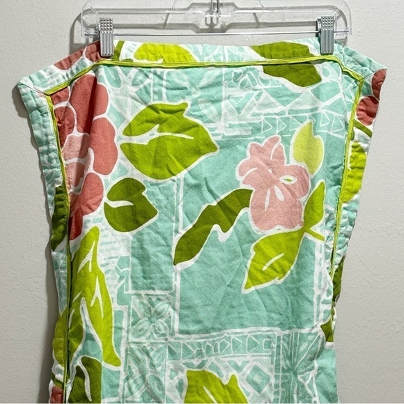 LORENA GARCIA Green Blue Mauve Floral Cotton Pillow Sham Replacement 20” X 26” - Picture 3 of 7